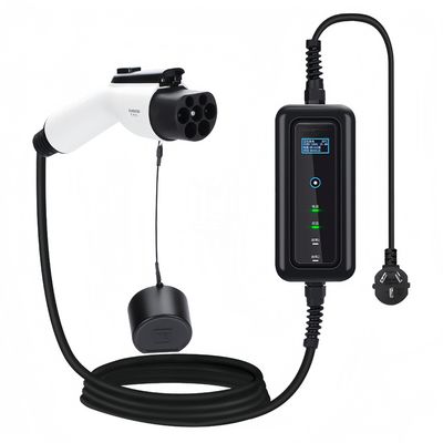 8-32A Carregador de veículos elétricos ajustável GBT Tipo1 Tipo2 3.5KW 7KW 11KW 22KW para portabilidade de veículos elétricos