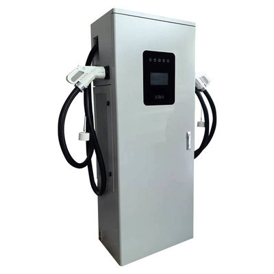 Interface GBT/CCS Padrão 120KW Estação de carregamento de veículos elétricos de tipo stand com ecrã LED